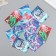 Cardboard "Dragon. Wishes" set of 10 pcs (5 types) 4x6 cm