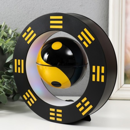 Levitative souvenir Light "Yin-Yang in a circle" Black ball d = 8.5 cm 22x8.5x22 cm-3