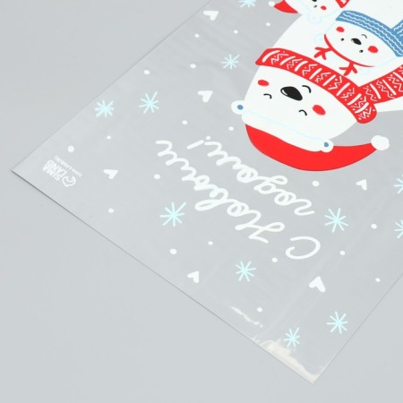 Plastic package "heat and comfort", 20 x 30 cm, new year-3