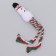 A squeaking toy, soft for dogs "Snowman" with a rope, 32 cm