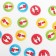 The board game "Learning to count. Mathematical cubes. Step 1 ", 6+