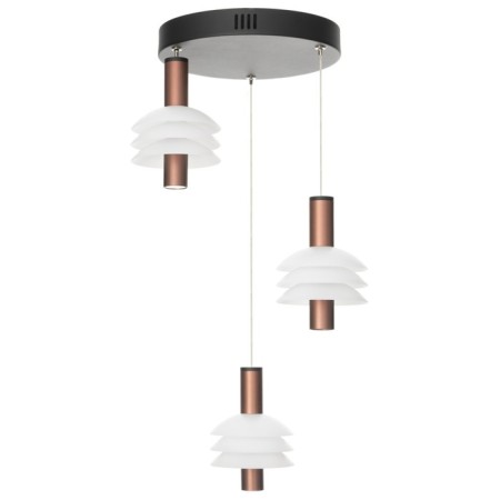 Suspended Citilux “Maya” CL202032, 35x35x22 cm, 3x5.33W, LED, brown color-2