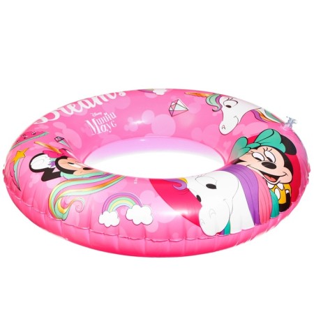 Circle of inflatable "Minnie Mouse", for swimming 55 cm., Children's, pink color-1