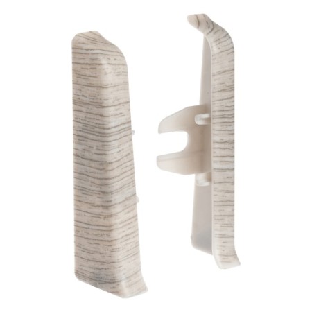 End (pair) for skirting boards 70mm "decoration", 253 a nimble gray