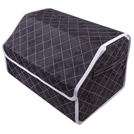 Skyway Expensiv 49x30x30 cm Alcantara, black, black line, white, S06404007