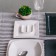 Porcelain Square Wilmax Stella, 18.5 × 18.5 cm, white color