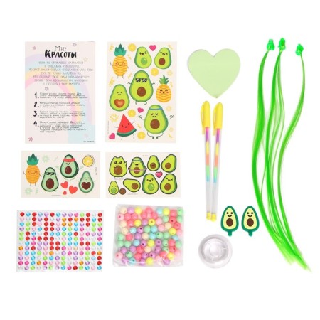 Set with strands, tattoos, rhinestones, purse-3