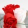 Soap roses, red and white, set of 9 pcs.