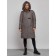 Coat insulated winter female, size 50, dark gray color
