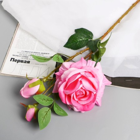 Artificial flowers "rose decay" 66 cm, pink