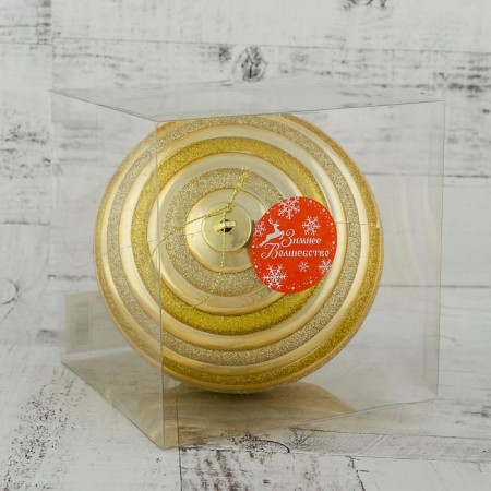 Ball plastic d-15 cm "suite" gold-1