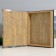 Broke-book wood, leatherette "Historical fashion" 28.5x22x4 cm