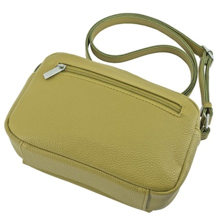 Women's bag B2826-02141, green color, genuine leather, 20x7x14 cm-2