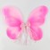 Carnival set "Butterfly" with sparkles: skirt, wings, pink color