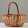 Set of wicker baskets, 28 x 20 x 14/28 cm, 22 x 16 x 12/24 cm, 2 pcs, honey, willow