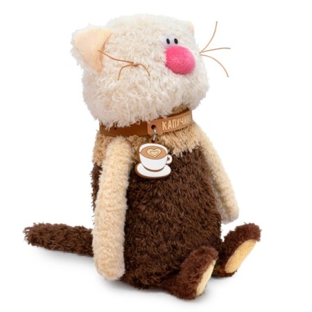 Soft toy "Cat Kapuchino", 19 cm-1