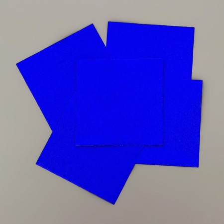 Foil for sweets 10*10cm 100pcs., Royal blue, texture No. 1