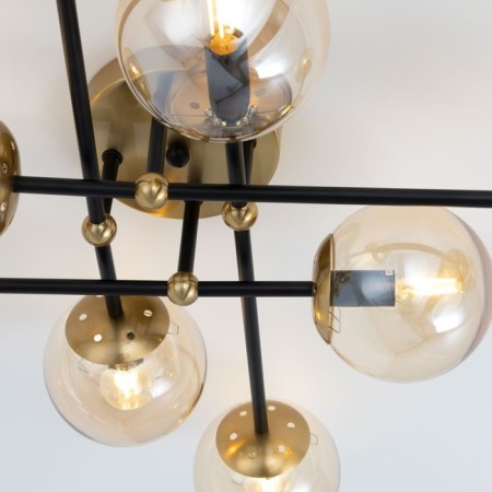 Ceiling chandelier Citilux "Pamela" CL144185, 8x40W, E14, colorful color-9