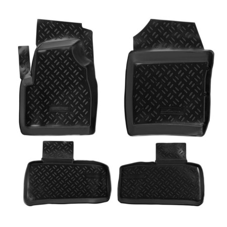 A set of rugs in the AIRLINE, UAZ Patriot 2005-2014, high side, polymer, black color, 4 pcs