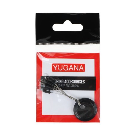 Silicone Stop Yugana "Cylinder", size M, black, 9 pcs.