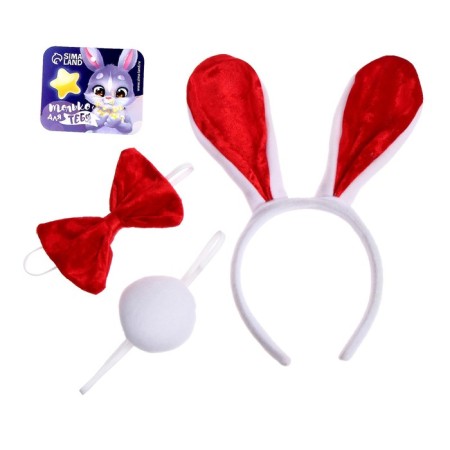 Carnival set "Hare", 3 objects: rim, butterfly, tail-1