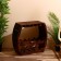Barbali bottles stand 55x24x55 cm, Albezia tree, brown