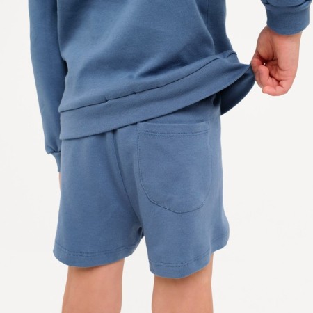 Kidsa (sweatshirt, shorts) minku, blue color, height 122 cm-6