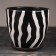 Flower pot "Zebra" No. 2 High oval, 0.5 l