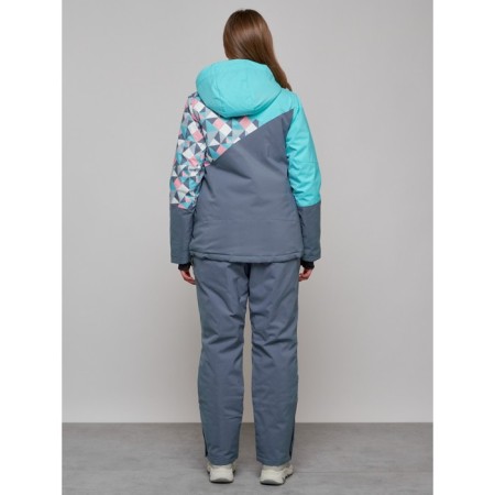Ski suit, size 44, turquoise color-3