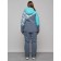 Ski suit, size 44, turquoise color
