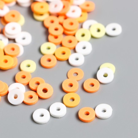 Beads for PVC Creativity "Ring of Yellow-Orange" set ≈ 330 pcs 0.1x0.6x0.6 cm-1