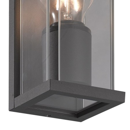 Street lamp Mantra Meribel, E27, 1x20W, 90x110x200 mm, color graphite-2