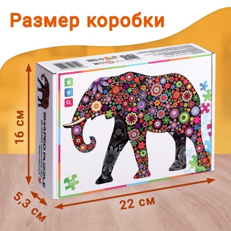 Figure puzzle "Fantasy Elephant", 500 details-4
