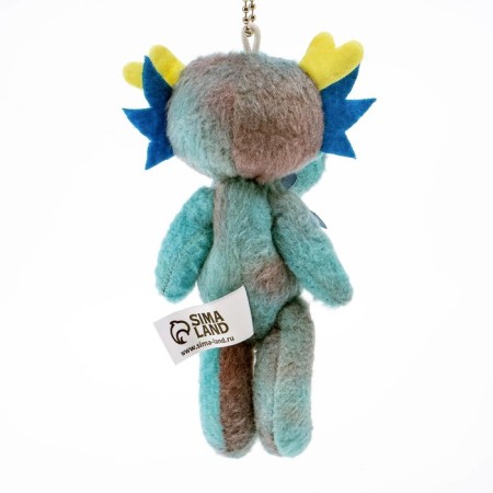 Soft toy "Dragon" on the suspension, 12 cm, blue color-2