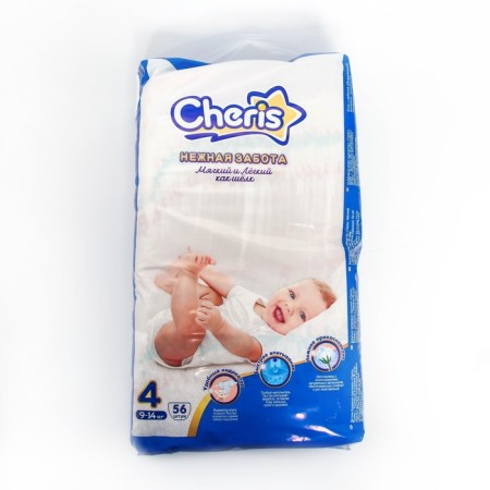 Children's diapers Cheris 56 pcs. Size L (9-14kg)