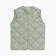 Women's vest quilted mist size 42, green