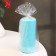 Candle-cylinder smooth, 5x10 cm, turquoise, 6 hours