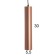 Lucas Lumber Led 5W 4000k matte copper 5x5x30-130cm