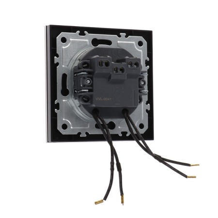 TOT GLOSSY GLASS, 10 A, 2 keys, backlight, hidden, glass, black-3