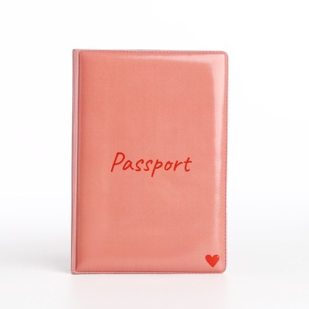 Cover for passport, pink color-1