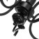 Chandelier 2715/5 E14 40W Black 51x51x26-56 cm Bayerlux