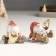 Polystone souvenir "Santa Claus in a long red cap, with heart" MIX 7x5x8 cm
