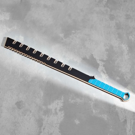 Wooden souvenir "Tesac dexterity", length 54 cm, blue-1