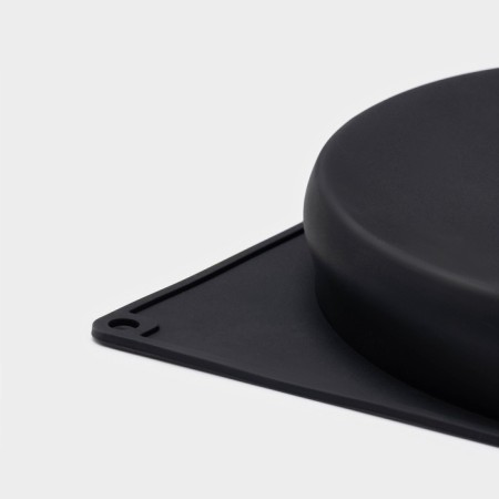 Baking uniform “Biscotto”, silicone, 42.5 × 23.5 × 3 cm, 2 cells (D = 20 cm), black color-2