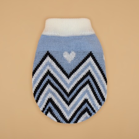 Sweater "Wave", M (DS 26, Osh 26, OG 28-46 cm), Blue-7