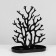 Stand for jewelry "Tree", 24 × 12 × 30 cm, black color