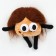 Soft toy "Troll-Glazastik" on the key fob, 10 cm