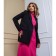 Female jacket, black color, size m (44)