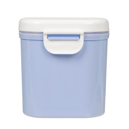 Container for storing baby food, with a spoon, color mix