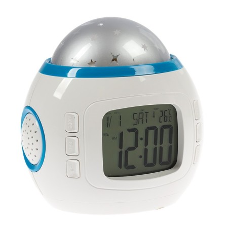 Luazon LB-10 "Star Sky" alarm clock, clock, 8 melodies, white-1
